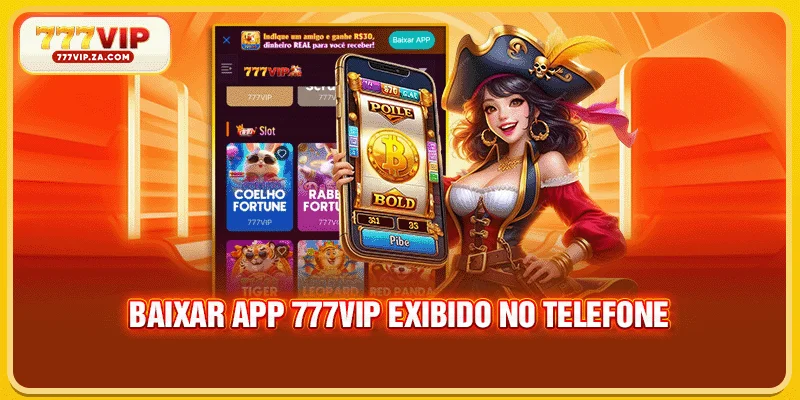Baixar App 777vip Gratuitamente E Confira O Guia Detalhado 2 Baixar app 777VIP exibido no telefone