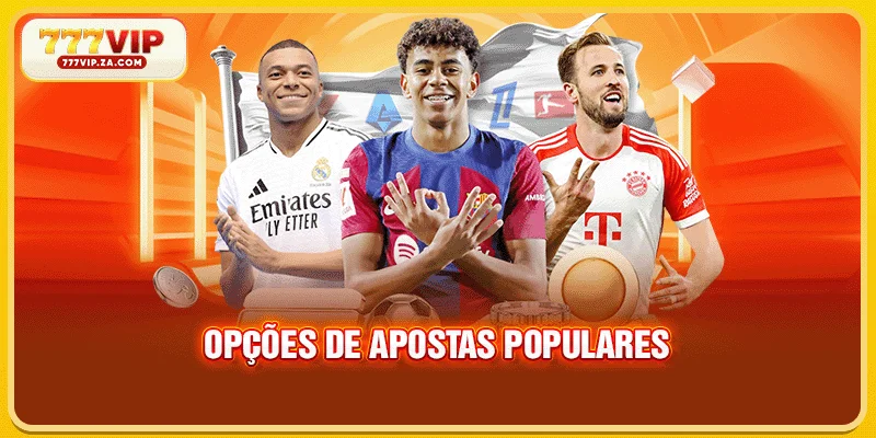 Opções de apostas populares